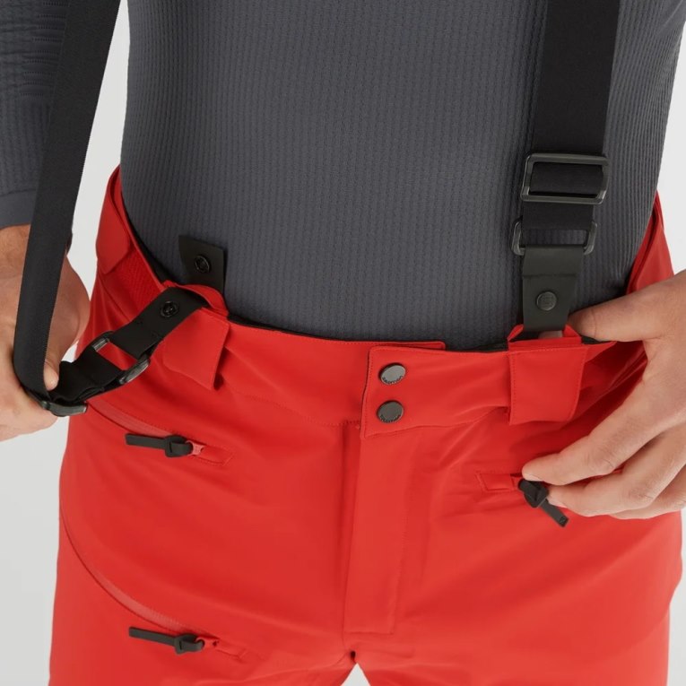 Pantalones De Esquí Salomon Outlaw 3L Hombre Rojos | MX CNKY085